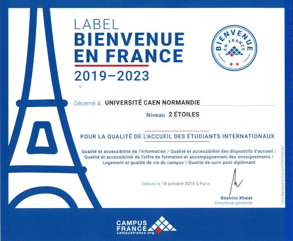 Label "Bienvenue en France"