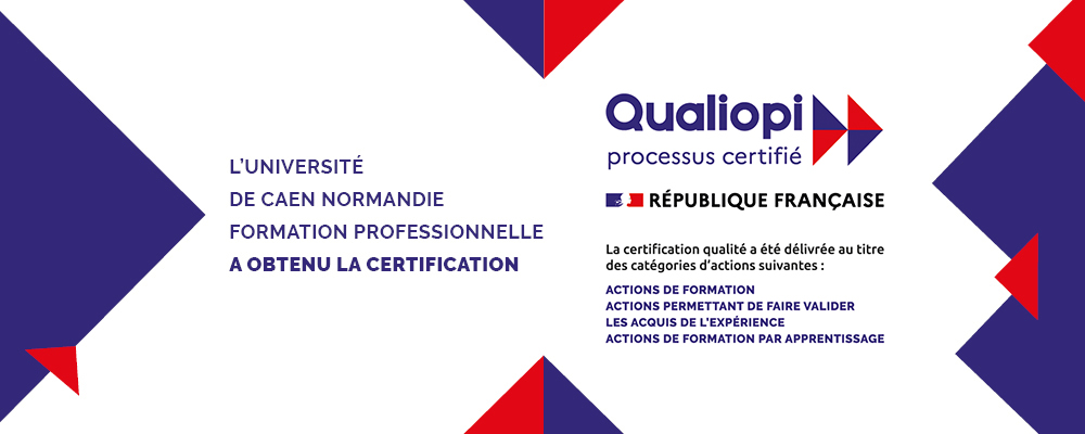 You are currently viewing L’université de Caen Normandie certifiée QUALIOPI