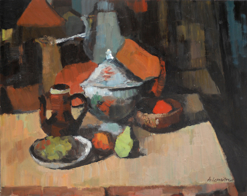 Nature morte à la soupière (1988) d'André Lemaître