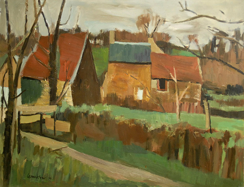 Paysage (1972, pour le Salon des Indépendants) d'André Lemaître