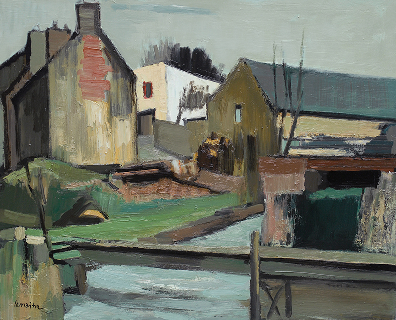 Vieux moulin à Croissanville (1968) d'André Lemaître