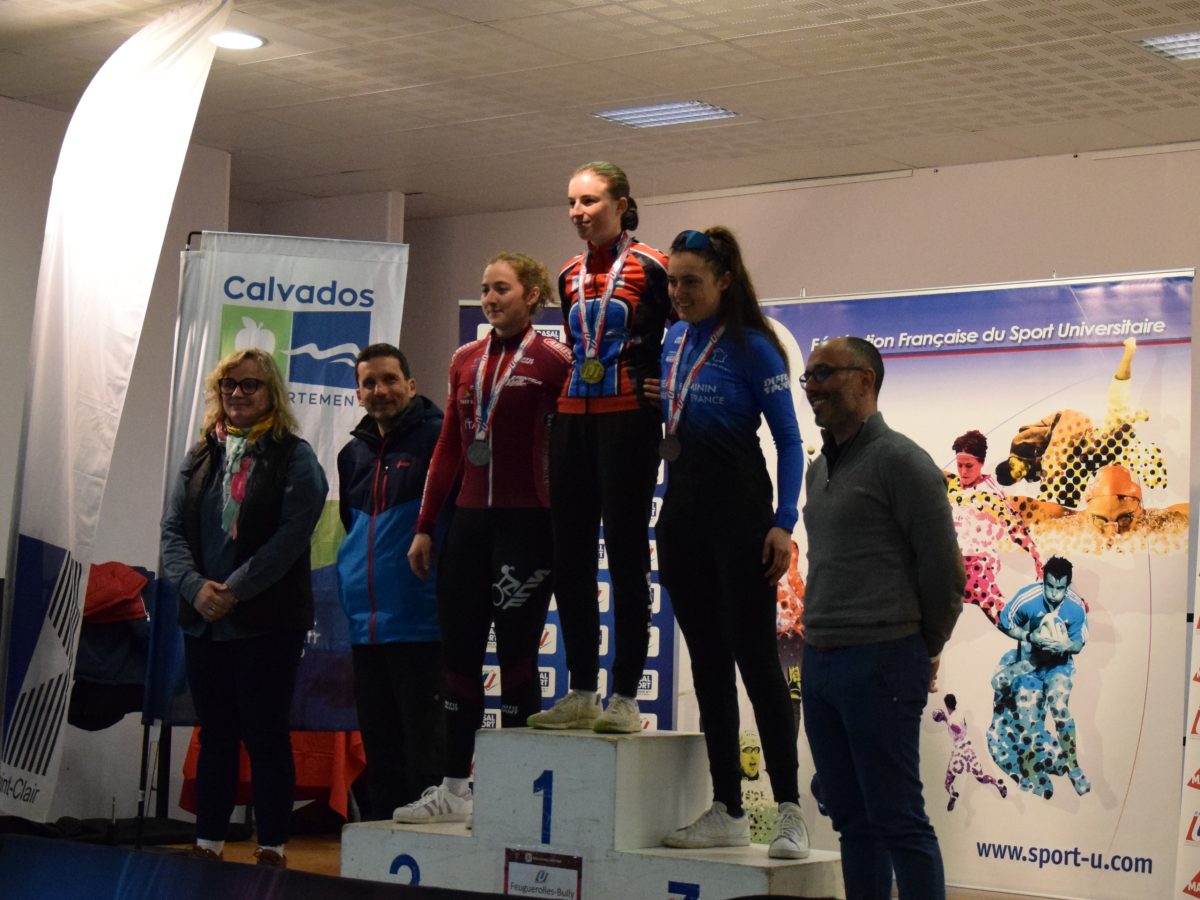 Marion Bunel sur le podium