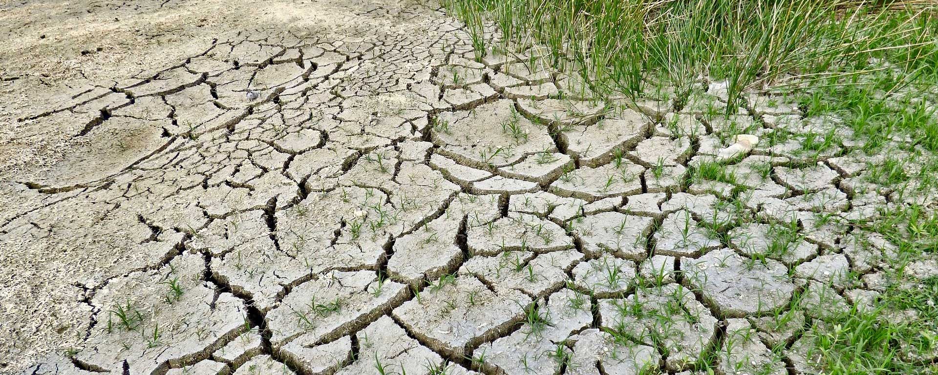 Sol craquelé imageant le changement climatique