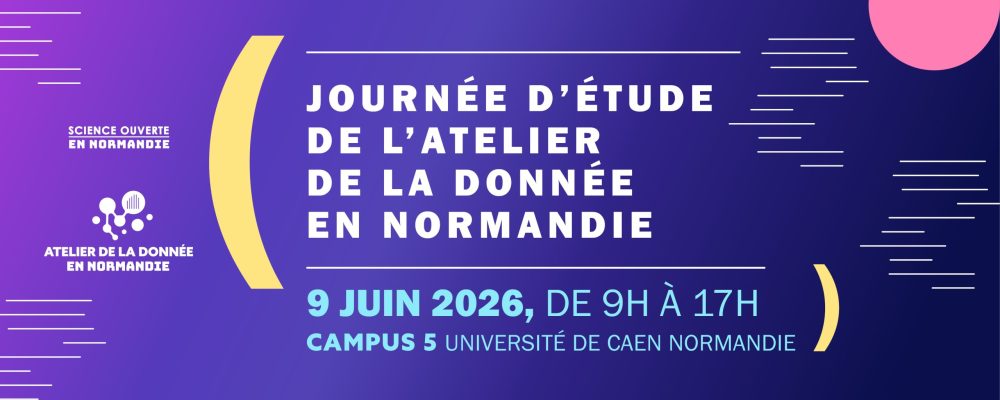 Journée d'étude de l'atelier de la donnée en Normandie